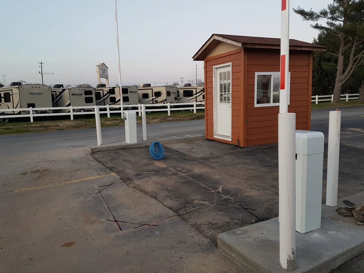 Campground barrier gate system installed by Parking BOXX