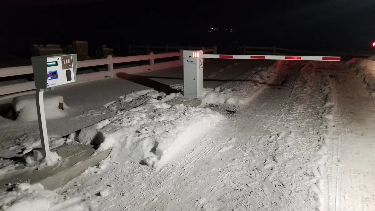 RV park barrier gate installed by Parking BOXX