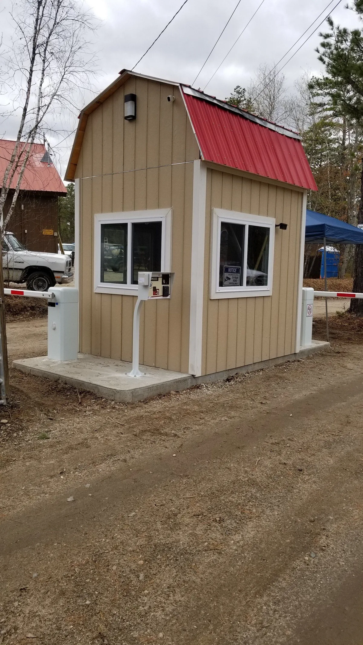 RV park barrier gate and intercom by Parking BOXX