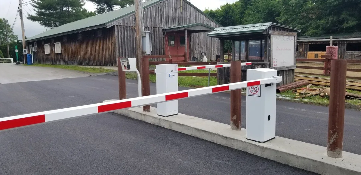 Campground barrier gate and access pedestal by Parking BOXX