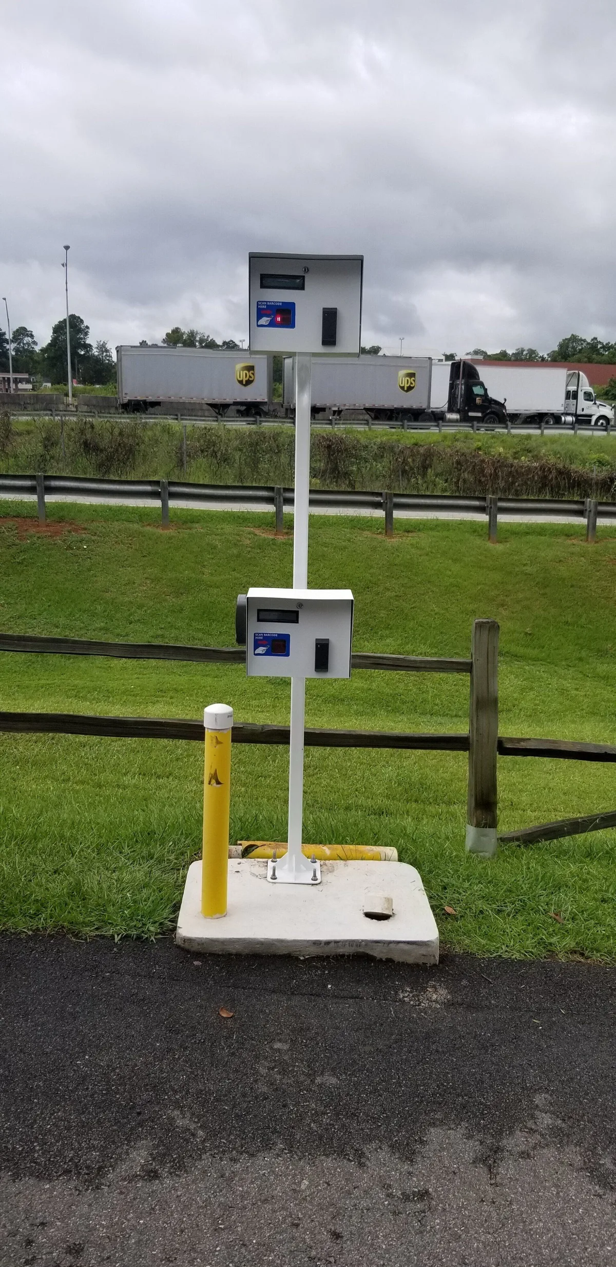 Parking BOXX campground access control installation on site