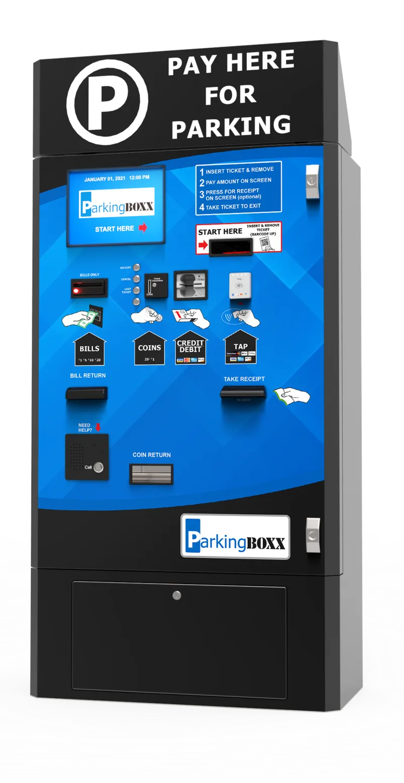Parking BOXX Big Pay BOXX pay station