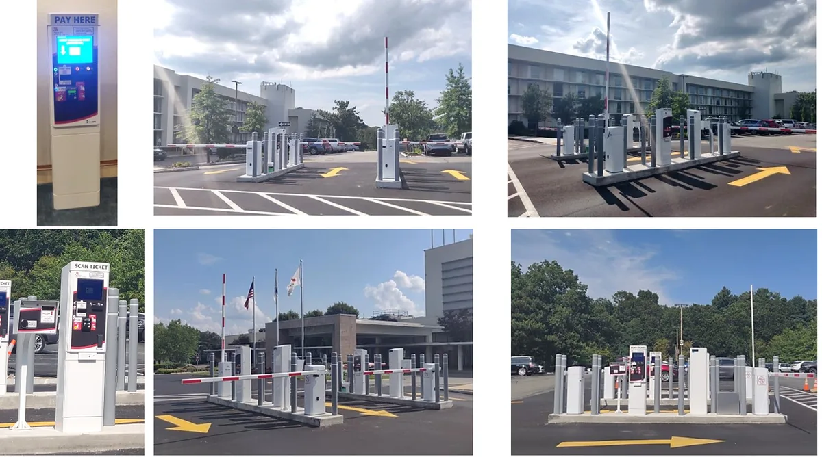 Boston Marriott Newton parking system
