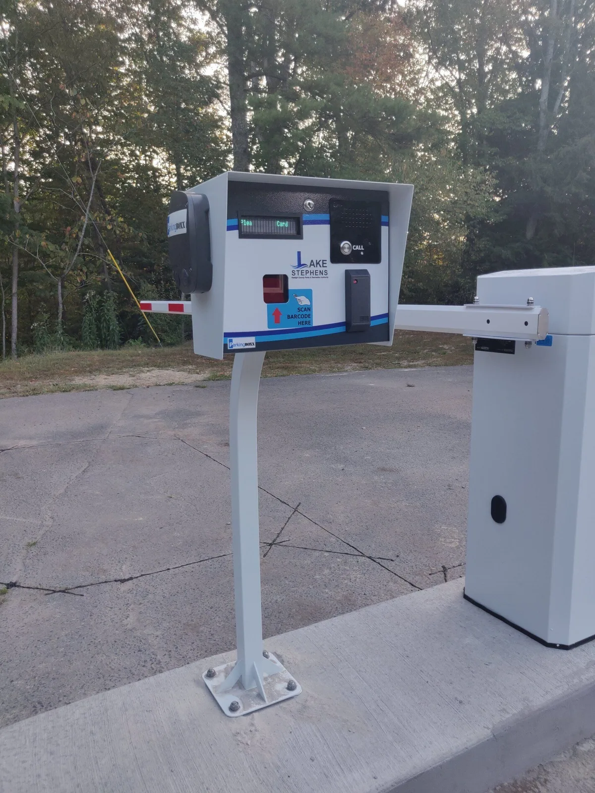 Campground gate and access pedestal by Parking BOXX