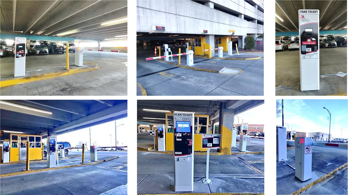 Marriott Greensboro Downtown parking system