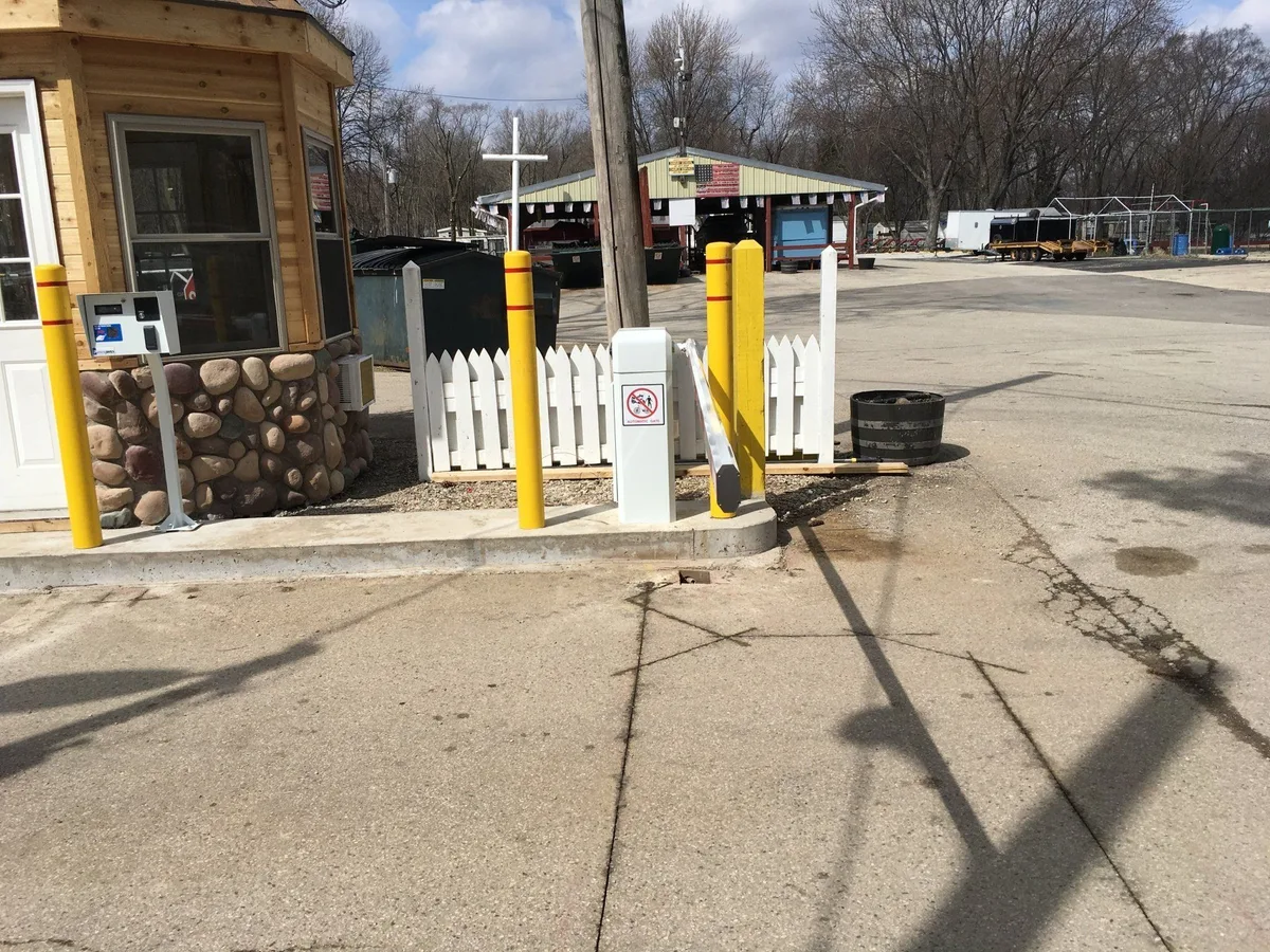 Campground access control lane installed by Parking BOXX