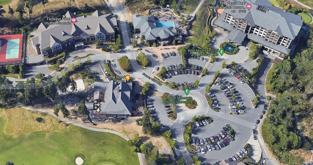 Westin Bear Mountain aerial view